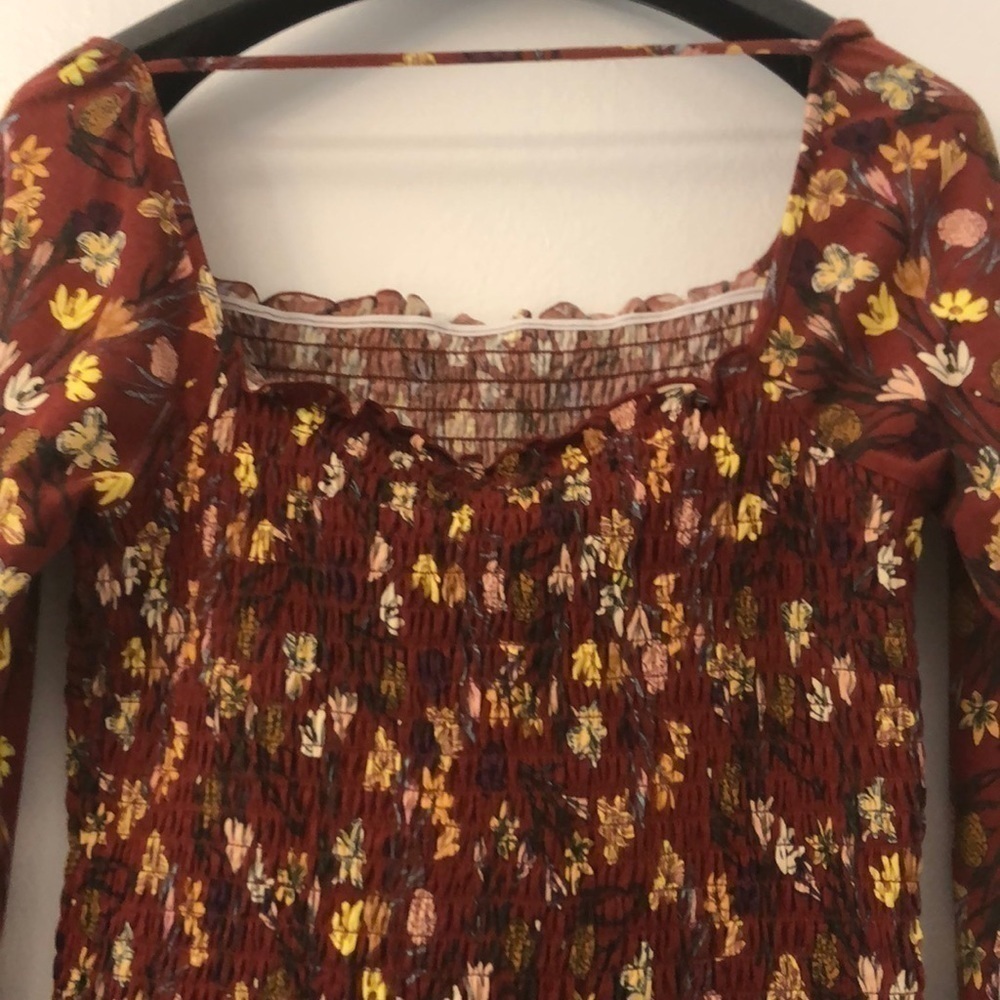 Love, Fire Juniors' Smocked Ruffle-trimmed Top - Picture 6 of 10